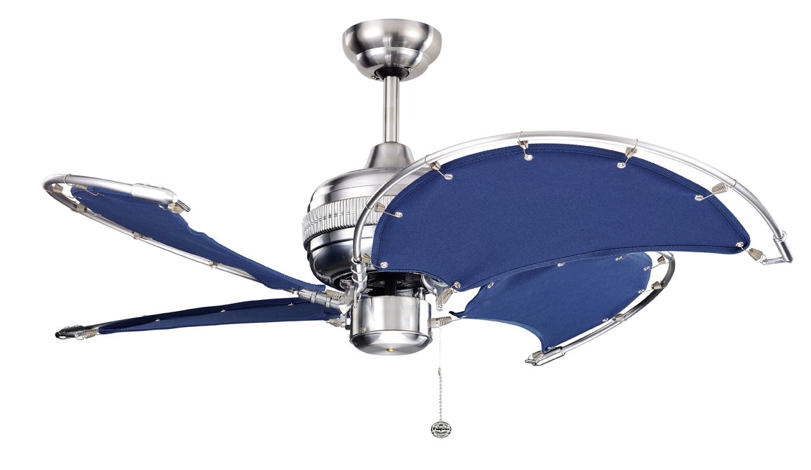 Design Ceiling Fan Spinnaker Blue