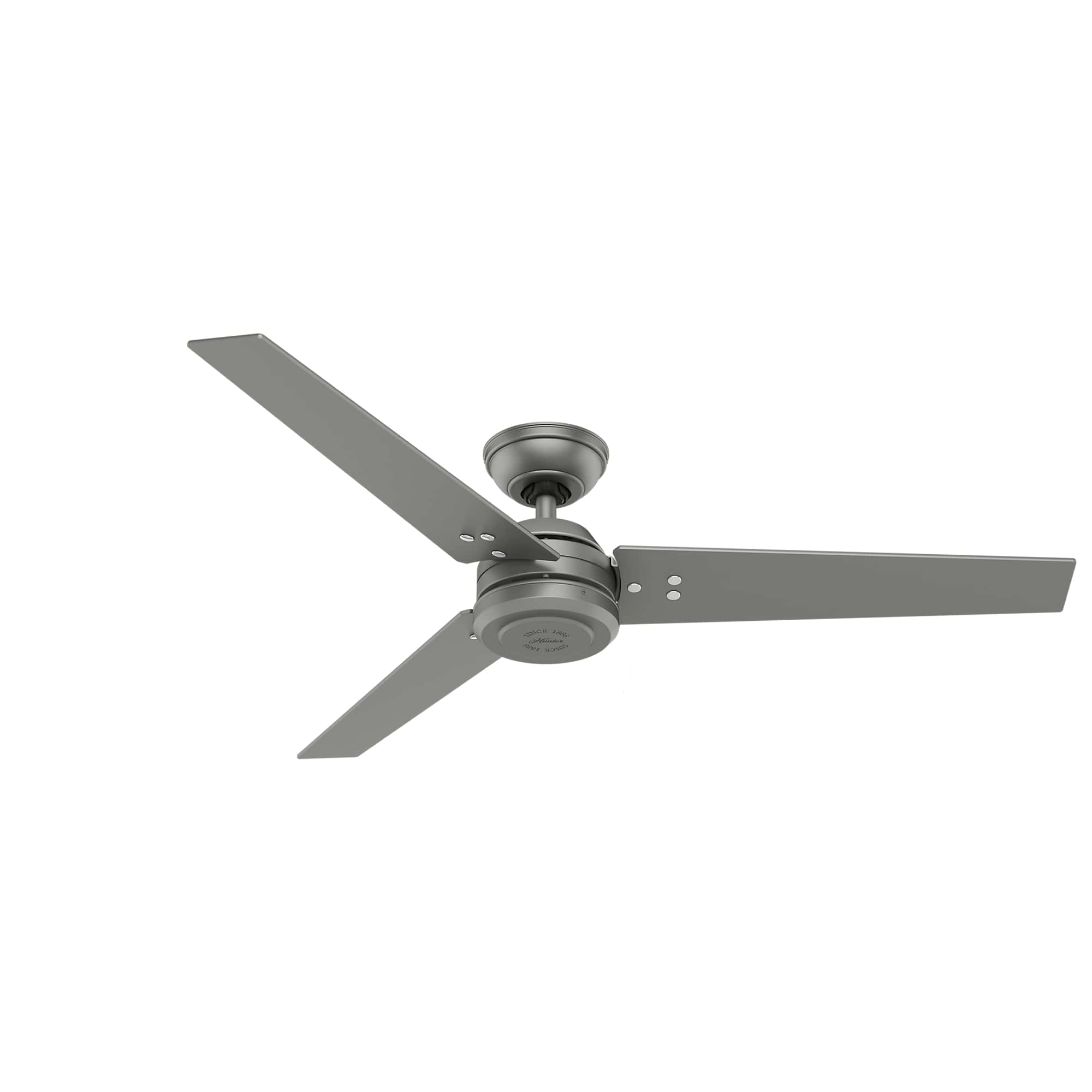HUNTER FAN Protos, 132 cm, Ventilateur de Plafond Intérieur/Extérieur avec Commande Murale, Finition Noir Mat, 3 Lames Réversibles en Noir Mat et