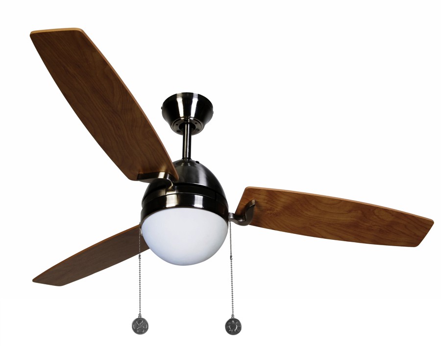 Ceiling Fan Boreas Chrome Brushed 122 Cm 48 With Lighting By Beacon