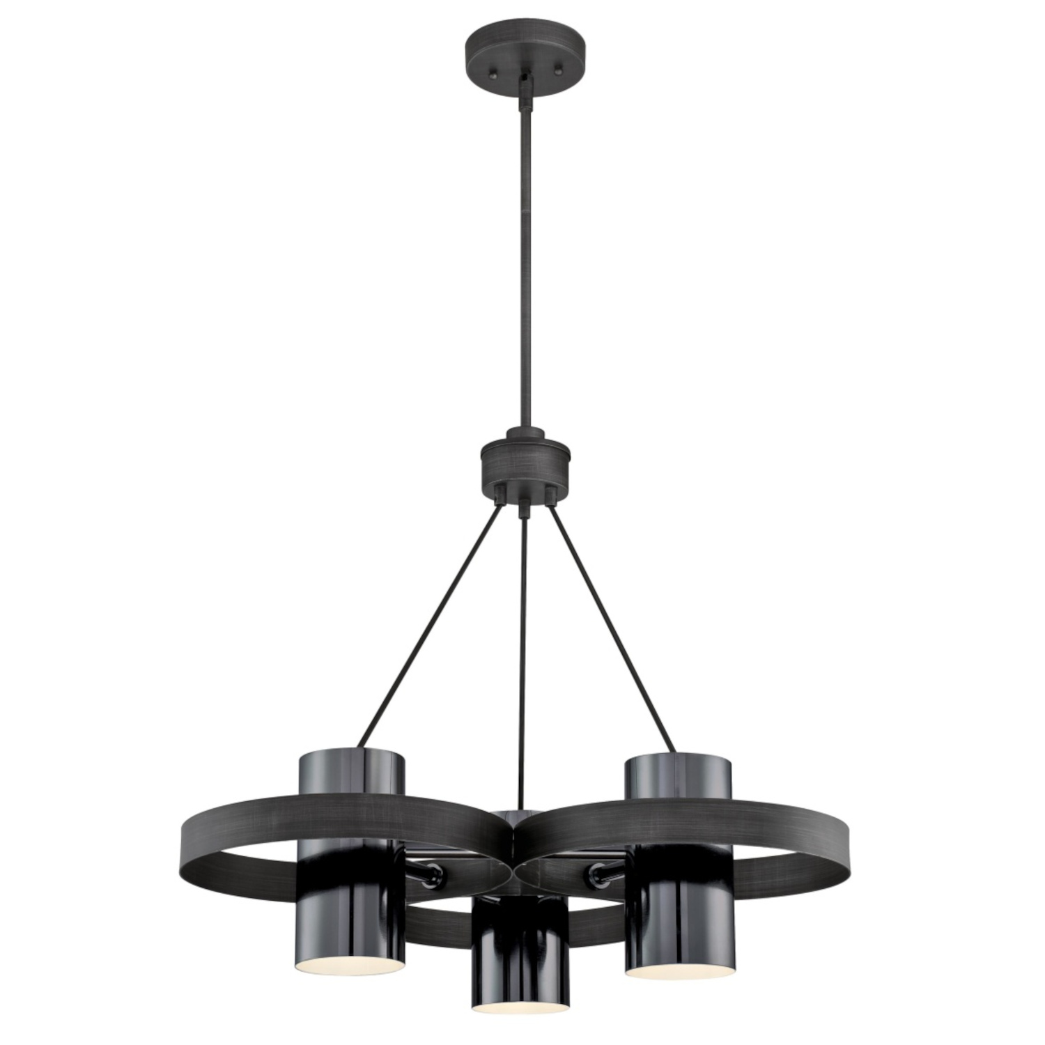 Lustre Suspendu Westinghouse Evita - 3 Lumières E27 - Moderne Argenté