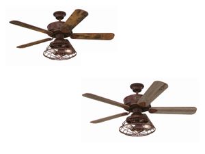 Dimmable Led Ceiling Fan Light Barnett Barnwood 122 Cm 48 With