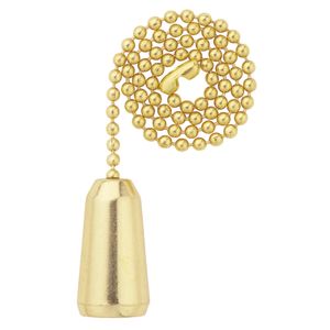 Dekorative Zugkette für Deckenventilatoren in Tropfenform Messing