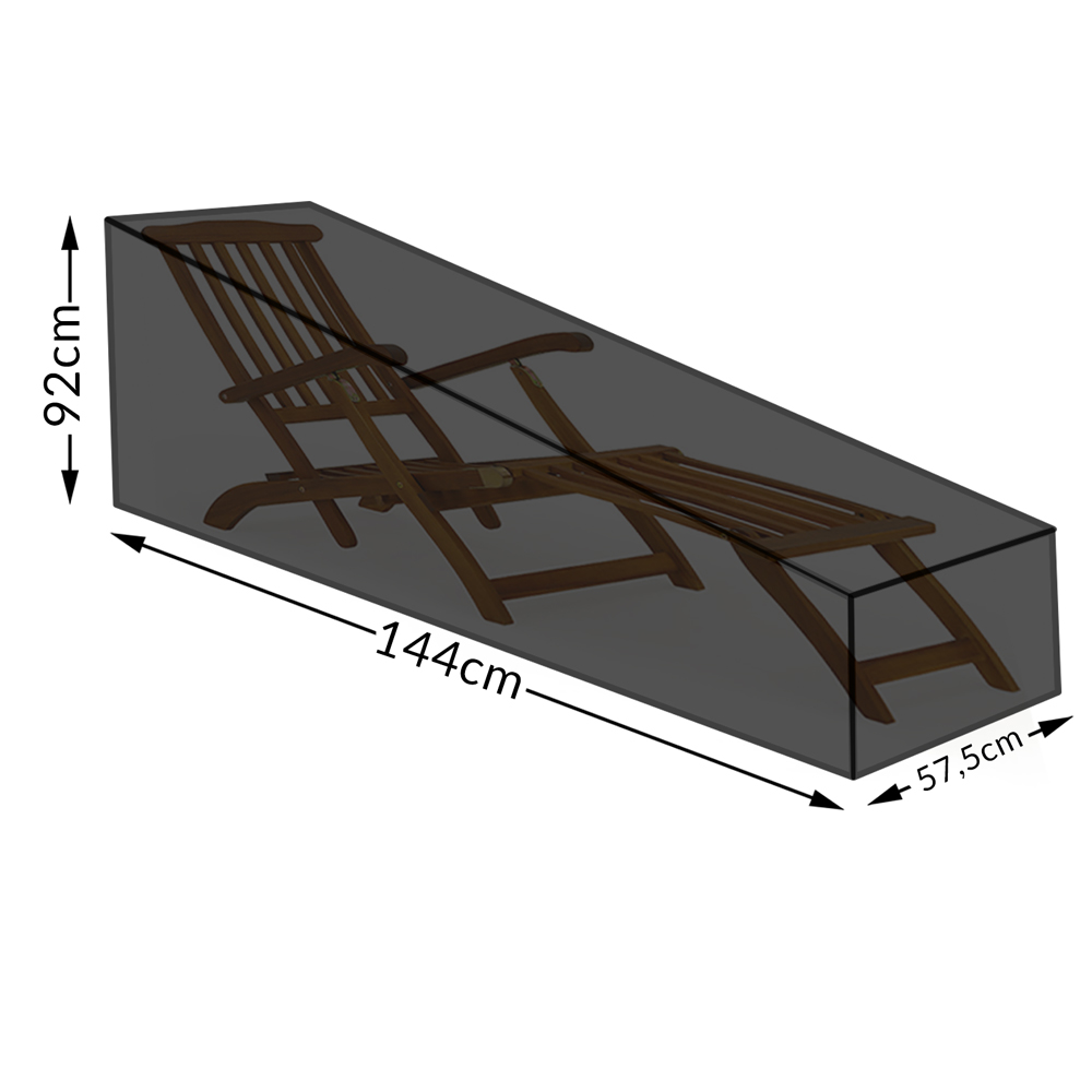 Abdeckung Liege Deckchair Schutzhülle PE Abdeckplane Plane Hülle