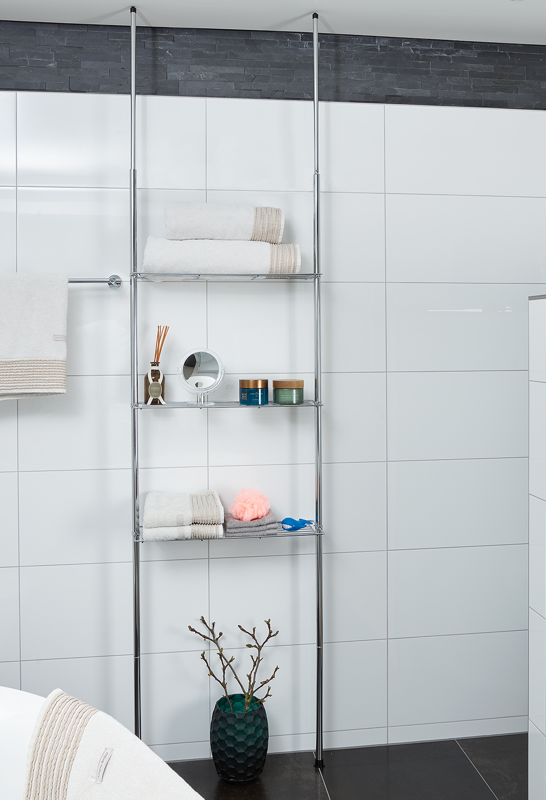 Badregal Teleskopregal Regal Duschregal Teleskop Bad Dusche 3
