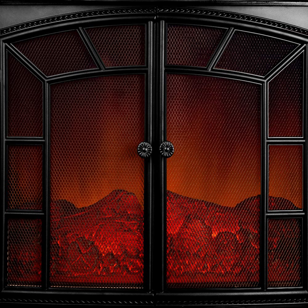 Elektrokamin LED Heizung Elektrischer Heizlüfter 2000W E Kamin