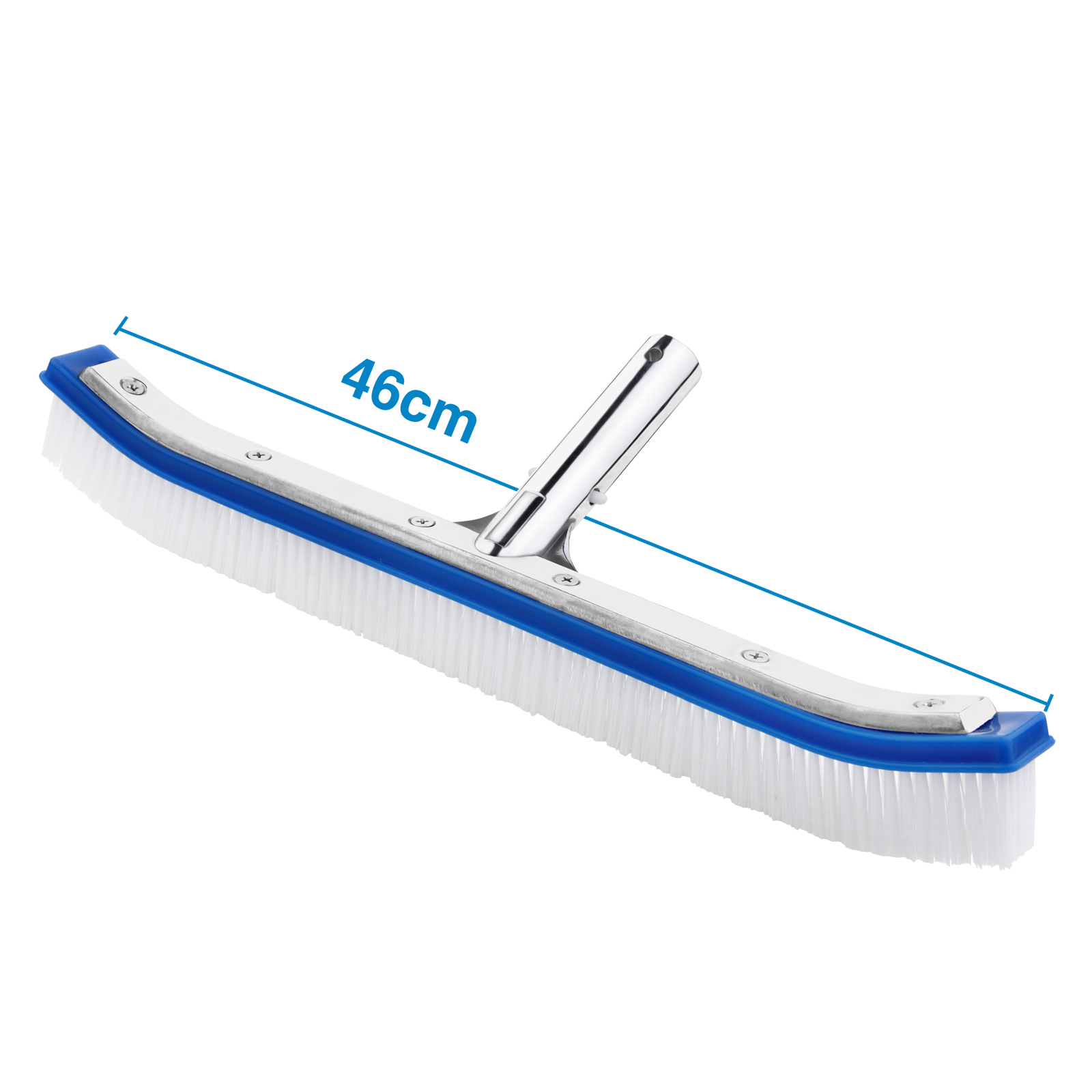 Duraol Pool Bürste 45cm - Abgewinkelter Poolbesen Für Teleskopstangen