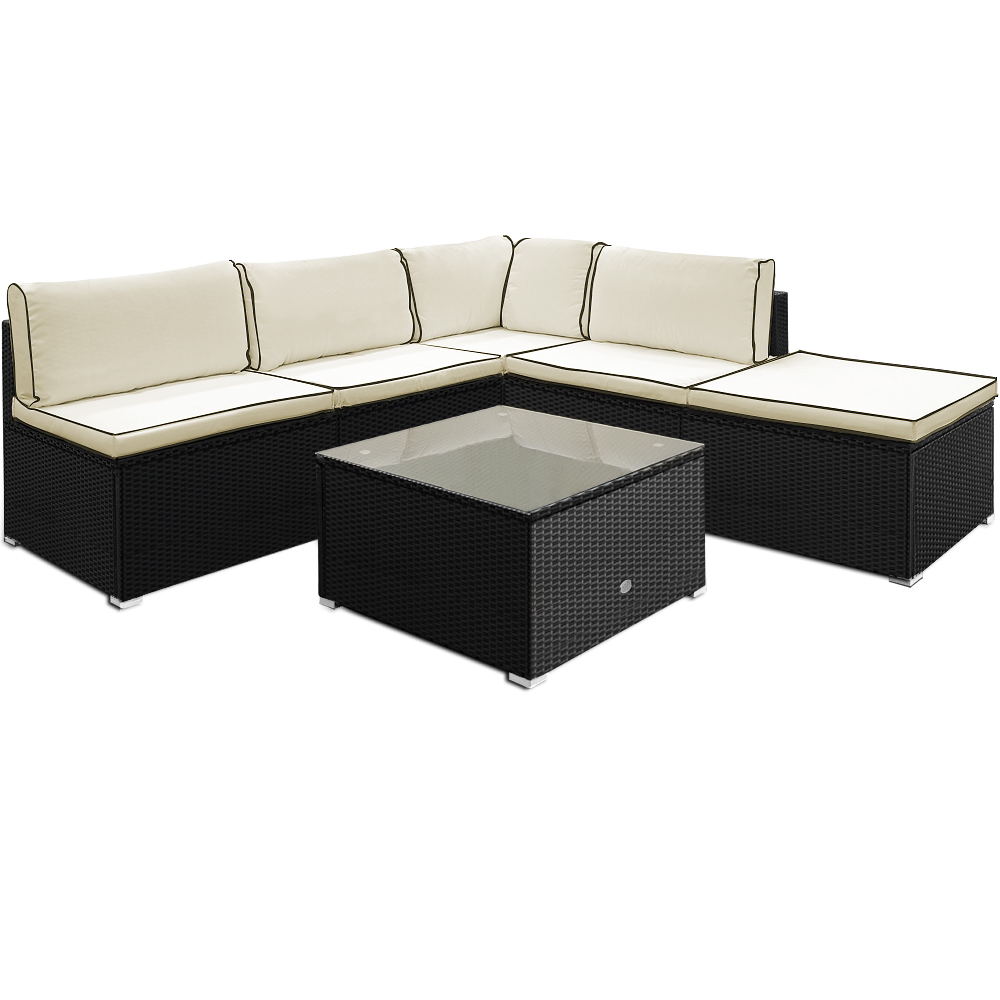 Poly Rattan Gartenmöbel Lounge Set Sitzgruppe Garten Loungemöbel