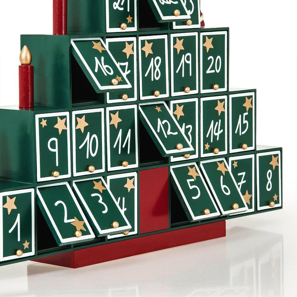 Adventskalender zum befüllen Holz Pyramide Weihnachtskalender Advent Boxen  eBay