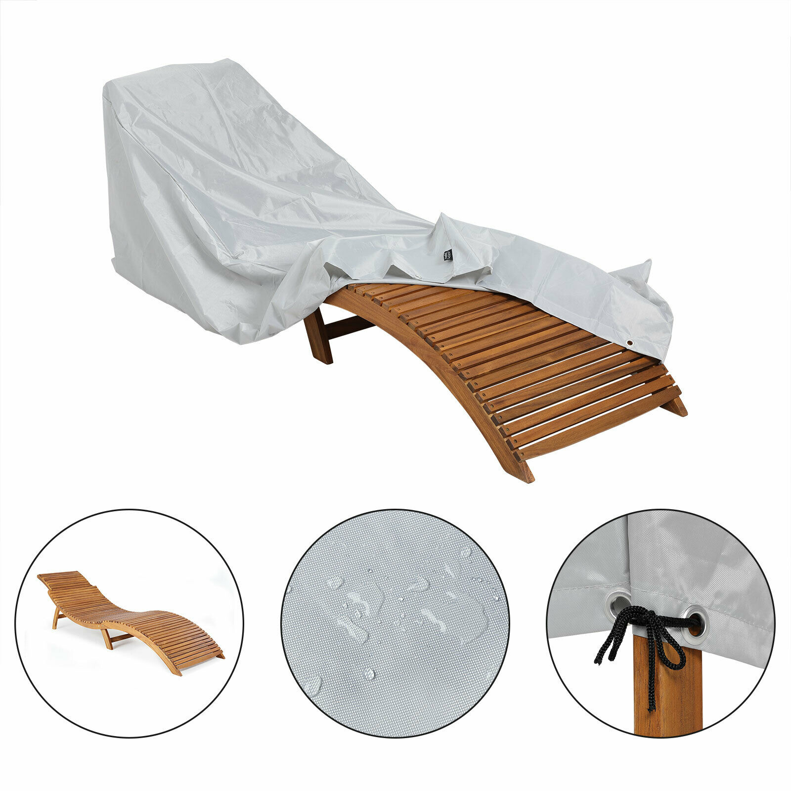 Schutzhülle Abdeckung Liegestuhl Kingsleeve Abdeckplane Hülle 420D