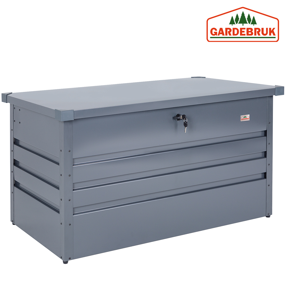 B-Ware Abschließbare Auflagenbox Metall inkl. 2 schlüssel - Anthrazit