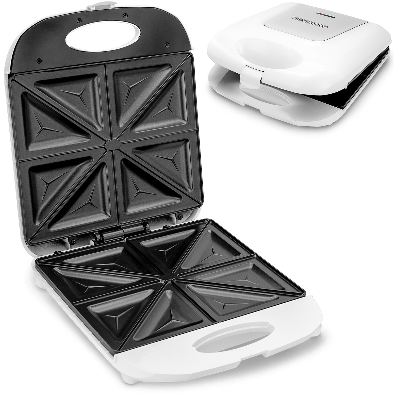 Sandwichmaker Sandwichtoaster Paninigrill XXL 1000W Antihaftbeschichtet