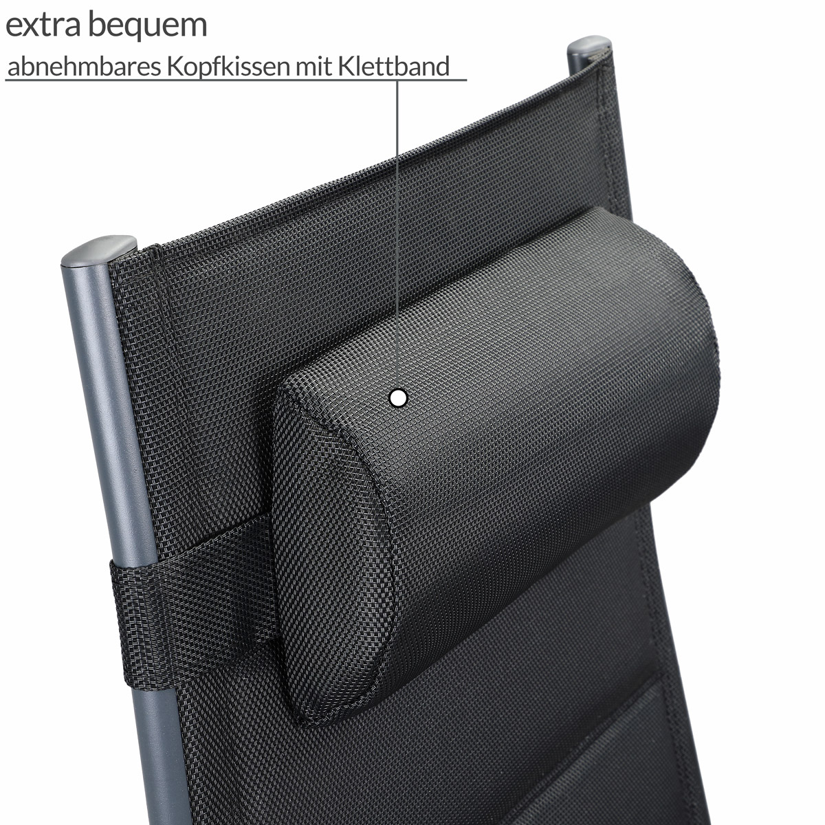 Gartenstuhl Hochlehner Alu Klappstuhl Campingstuhl Gepolstert Klappbar