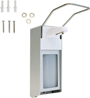 Aluminium Desinfektionsmittel & Seifenspender 1000 ml Langer Armhebel