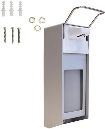 Aluminium Desinfektionsmittel & Seifenspender 500 ml kurzer Armhebel