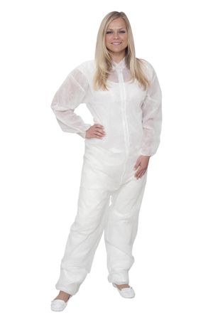 Vlies-Overall mit Kragen Premium 