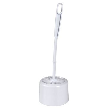 WC-Garnitur Weiß 35 cm, Ø8cm | Toilettenbürste, WC-Bürste aus robustem Kunststoff
