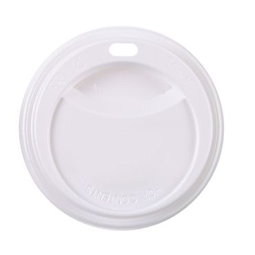 Deckel mit Trinköffnung für To-Go Becher | Becherdeckel 8 cm, 9 cm weiß | 100 Stück