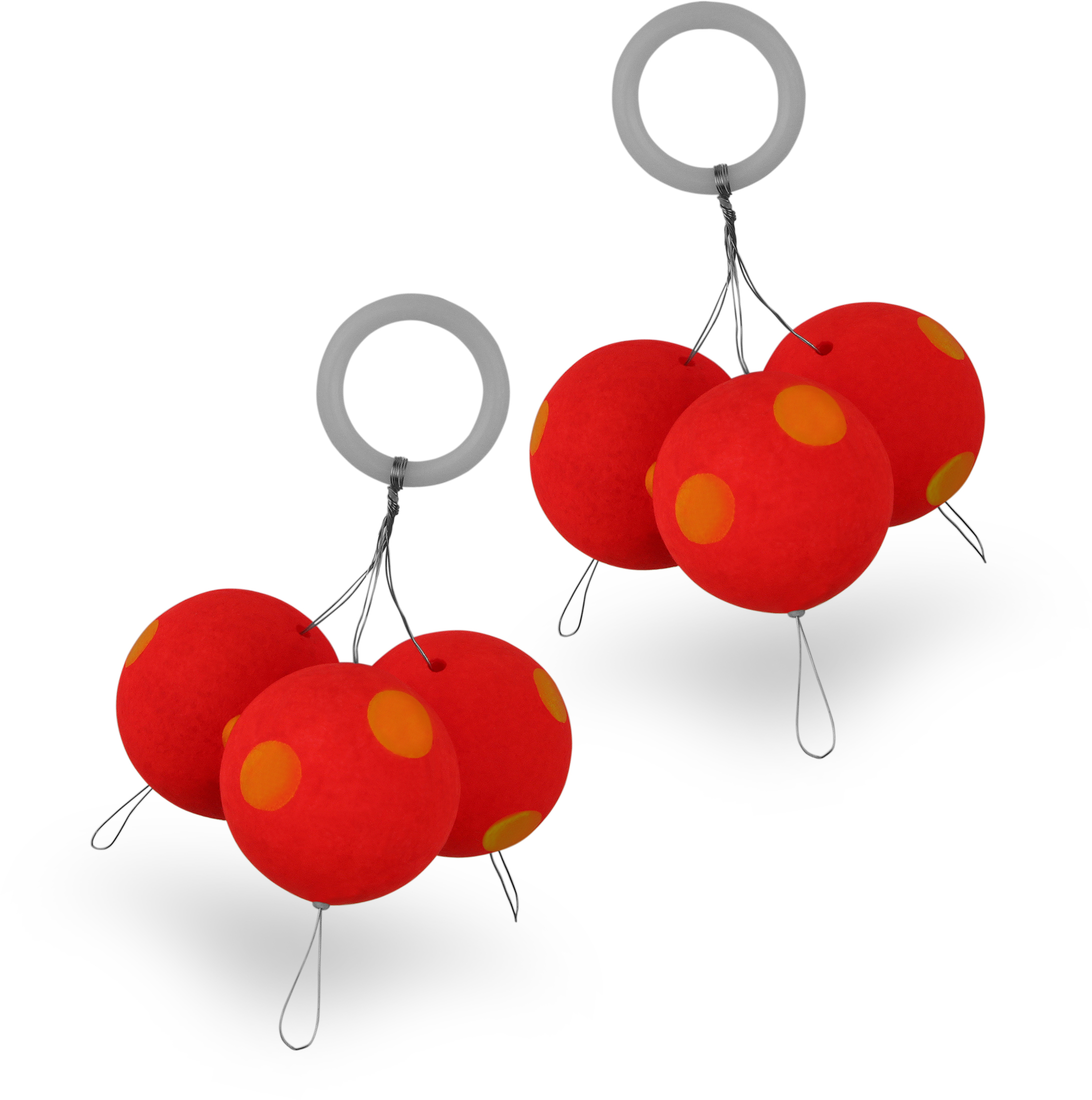 Storfisk Pilotkugeln Forellenangeln - Gelbe Posen Mit Roten Punkten