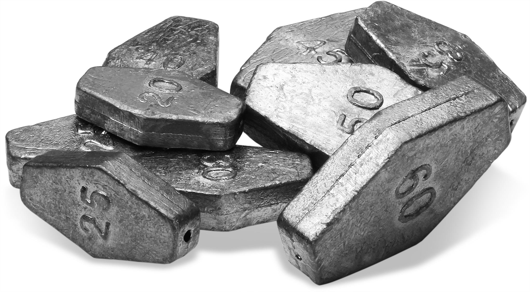 Storfisk Sechskant Grundgewichte - Angelgewichte 10-60g 2-10 Stück