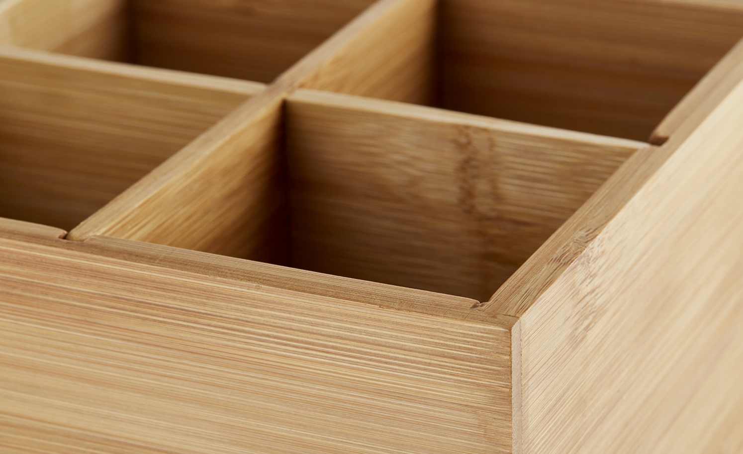 Vorratsdose Bambus Bambus Utensilien-Box Aufbewahrungsbehälter