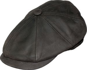 8 teilige Sportmütze aus  Nubuck Leder