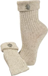 Trachtensocken mit Edelweiß für Damen und Herren
