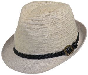 Trilby Hut mit geflochtenem Band in 2 Farben