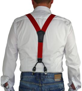 Rollenzug Hosenträger mit 4 Clip
