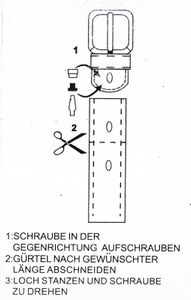 Komfort-Ledergürtel mit Gummizug