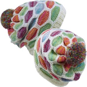 Strickmütze mit Bommel Multicolor