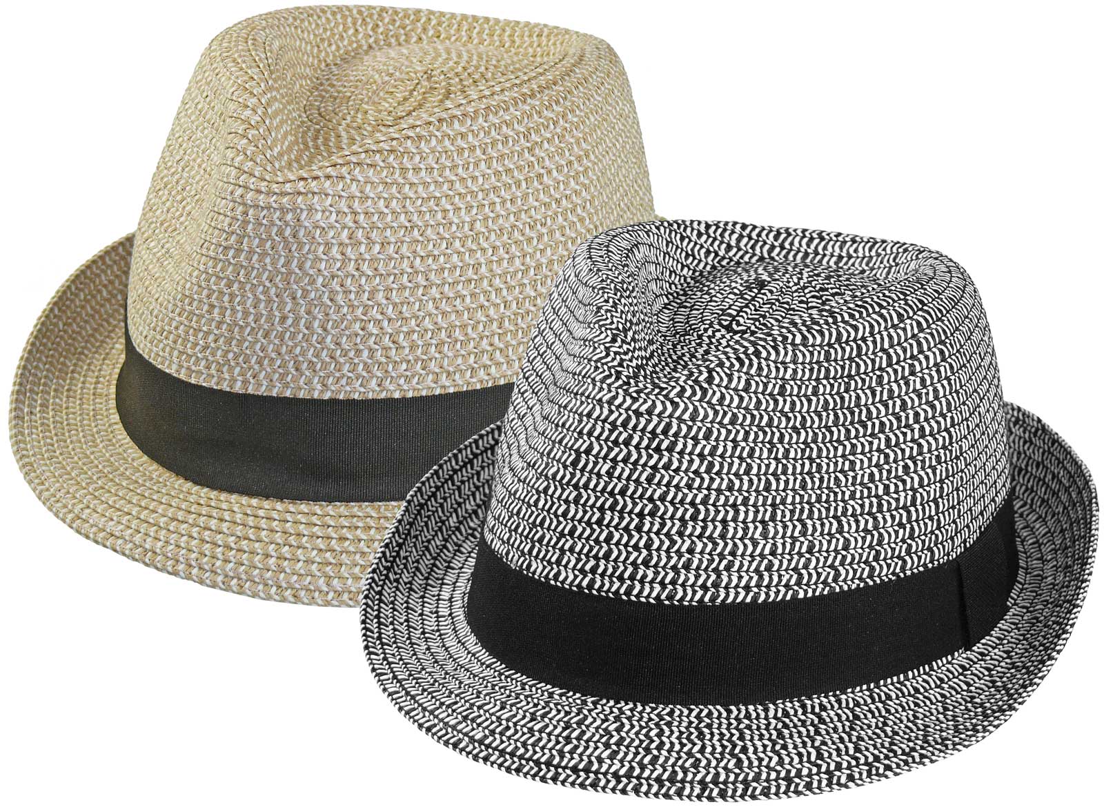 IZUS Women's Classic-Manhattan Fedora-Hat Short-Brim Felt-Trilby