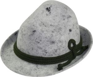 Hut mit Kordel in hellgrau