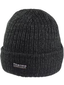  Grobgestrickte Mütze mit Thermo Futter in 2 Farben