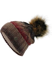 Strickmütze mit Bommel in 3 Farben