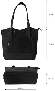 Schultertasche aus bestem Büffelleder