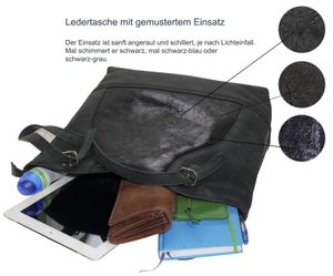 Schultertasche aus bestem Büffelleder