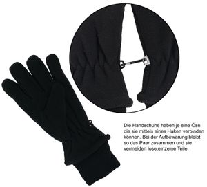 Fleece Fingerhandschuhe mit Thinsulate Strickbund