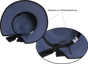 Exclusiver Damenhut mit Stoffband Nackenfrei