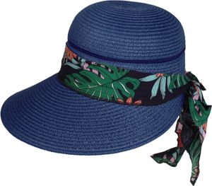 Exclusiver Damenhut mit Stoffband mit abnehmbarem Dach