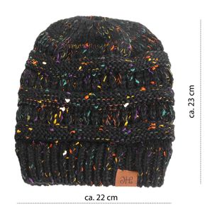 Strickmütze meliert für Damen in 8 Farben