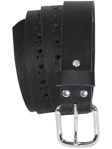 Gelochter Ledergürtel in 3 cm Breite 4 Farben