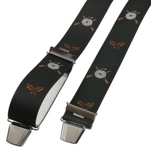 Harrys-Collection Herren Hosenträger mit 4 extra starken Clips Schütze