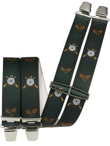 Harrys-Collection Herren Hosenträger mit 4 extra starken Clips Schütze