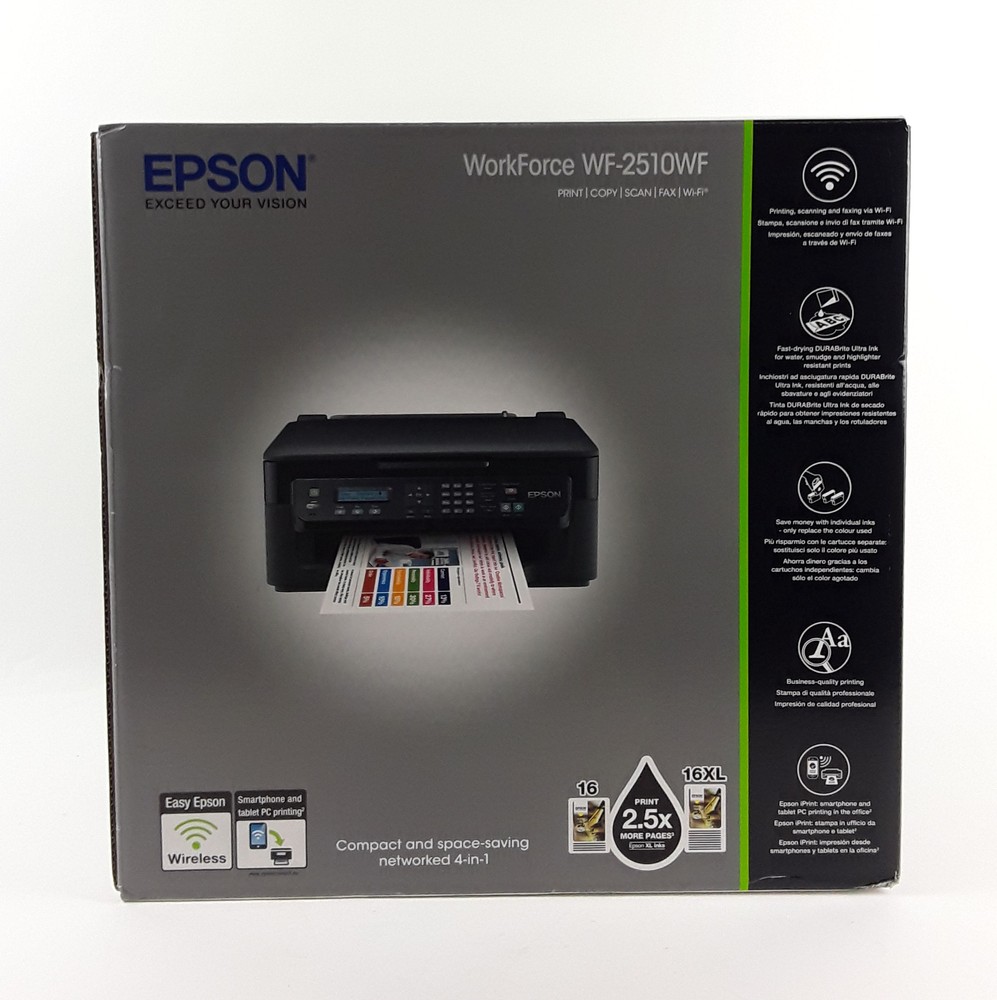 Epson WorkForce WF2510WF Farb Tintenstrahl WiFi Kopierer Drucker Scanner Fax eBay