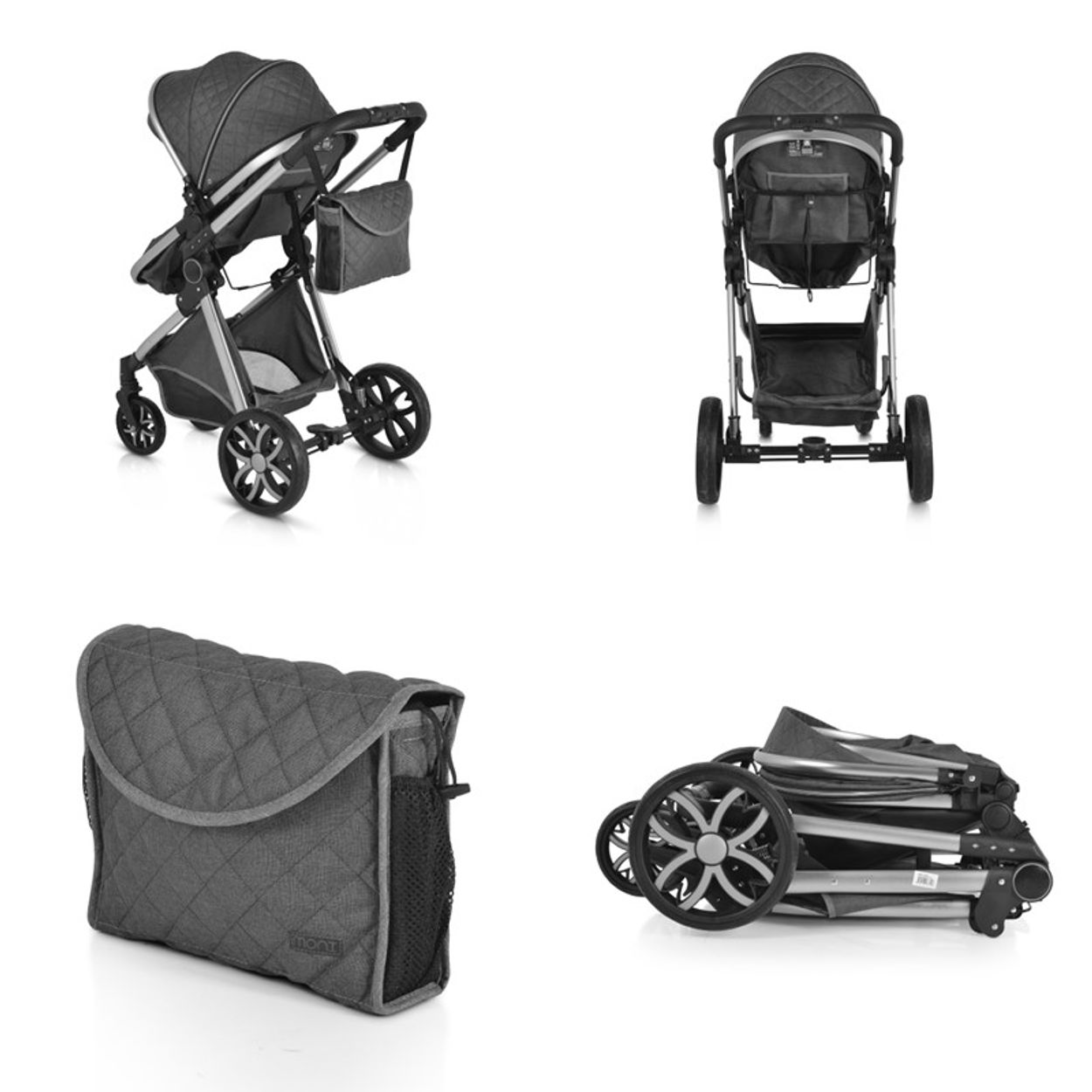 windeltorte kinderwagen Windeltorte Kinderwagen mintgrün – Origineel-kado.nl main image 1