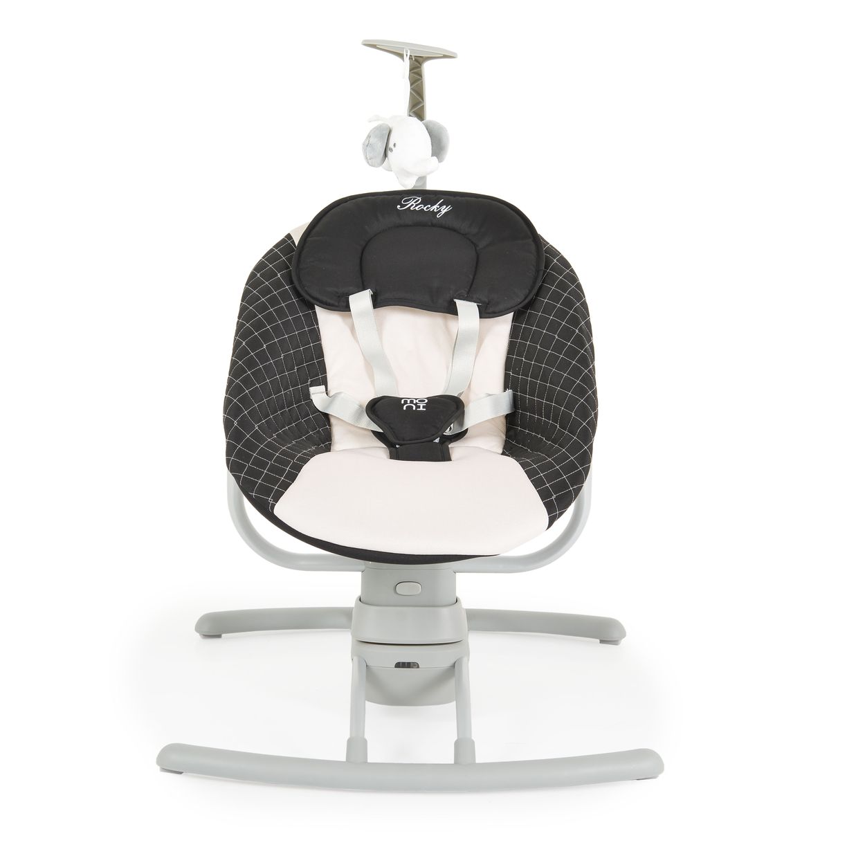 Moni Babywippe elektrisch Rocky Kissen Musik Stofftier Moskitonetz  Fernbedienung | Babyshoppen - Willkommen in unserem Shop fr Ihr Baby und  Kleinkind