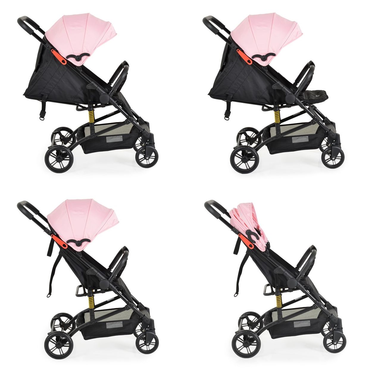 kompakter kinderwagen Zusammenklappbarer, kompakter Kinderwagen, schwarz main image 1