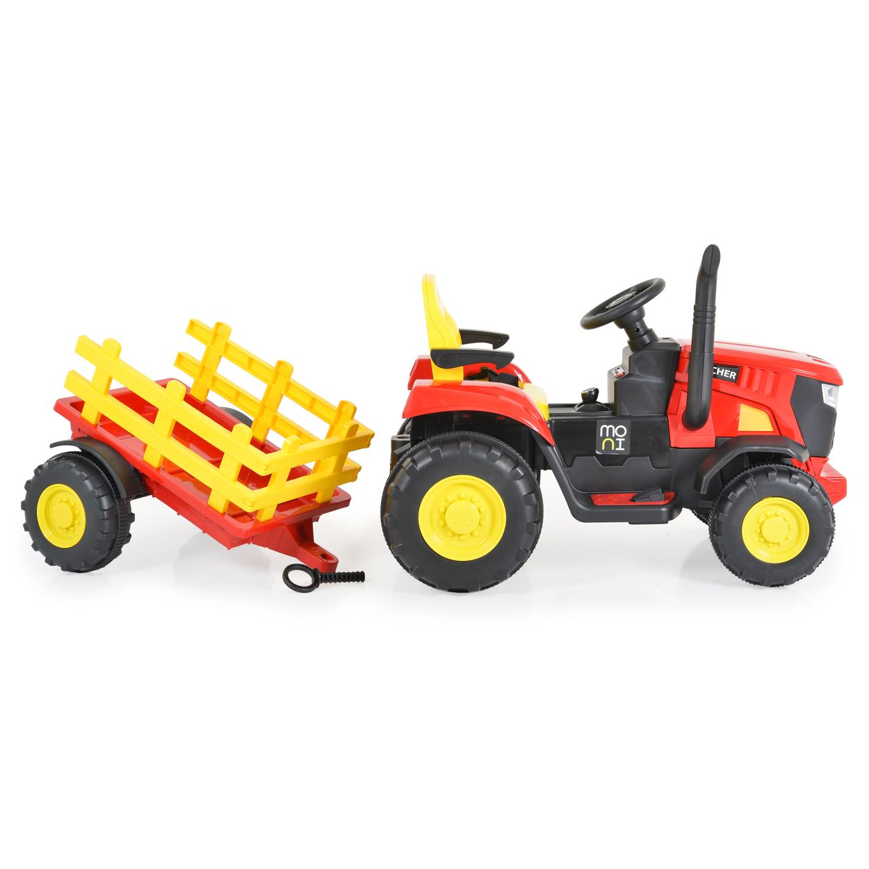Moni Kinder Elektrotraktor Rancher mit Anhänger, Hupe, Licht, MP3, Fernbedienung Moni Kinder Elektrotraktor Rancher mit Anhänger, Hupe, Licht, MP3, Fernbedienung