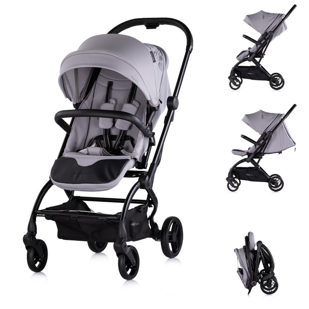 B-Ware Chipolino Kinderwagen Revolut, Sitz 360 Grad drehbar, EVA-Reifen  grau | Babyshoppen - Willkommen in unserem Shop fr Ihr Baby und Kleinkind