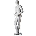 Mannequin homme SCULPTURE Jambe croisée aspect béton - 1